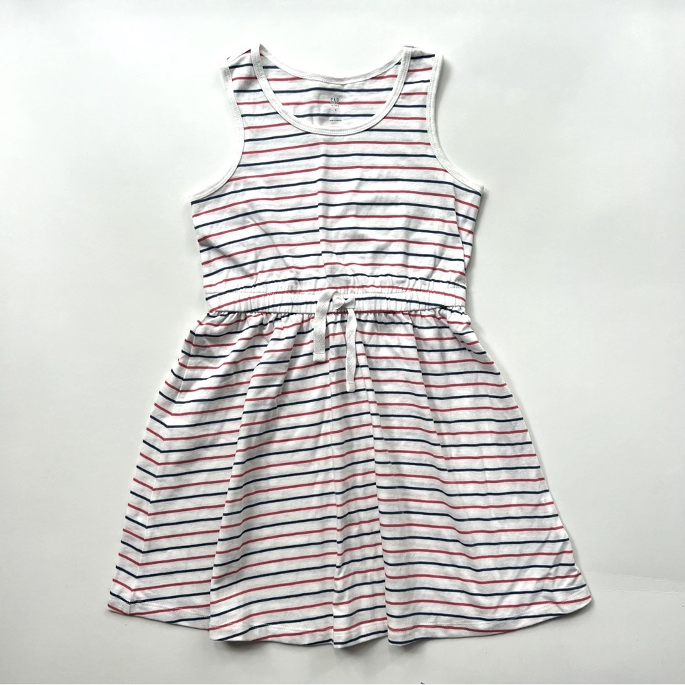 Gap Kids Striped Drawstring Tank Dress NWOT
